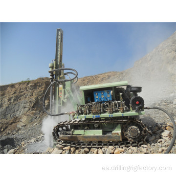 Aparejo de perforación de minerales de cantera portátil sobre orugas